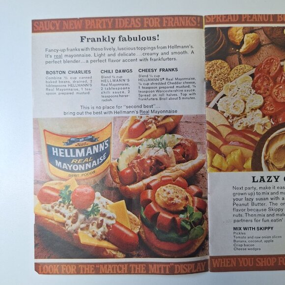 Patio Party Vintage Recipe Booklet Cook Ad SPAM Hellmans Cheetos Van Camps Snack - Picture 2 of 10